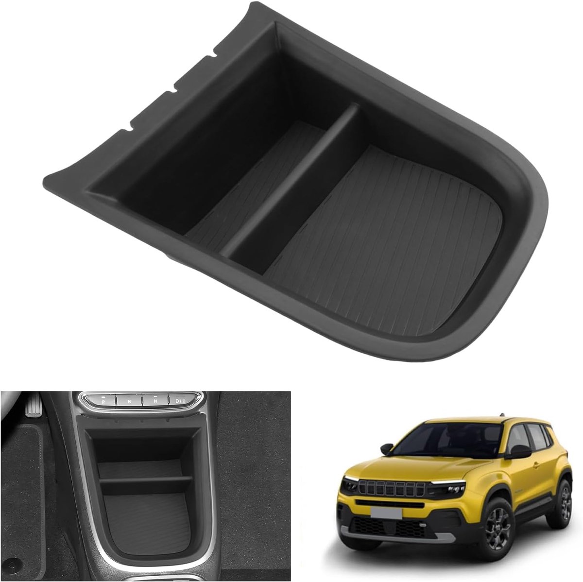 Thijox - Multifunctionele Opbergdoos voor Jeep Avenger 2023-2026 - Organizer Tray Middenconsole - Rommelvrije Accessoire - Perfecte Vervanging - Gecla