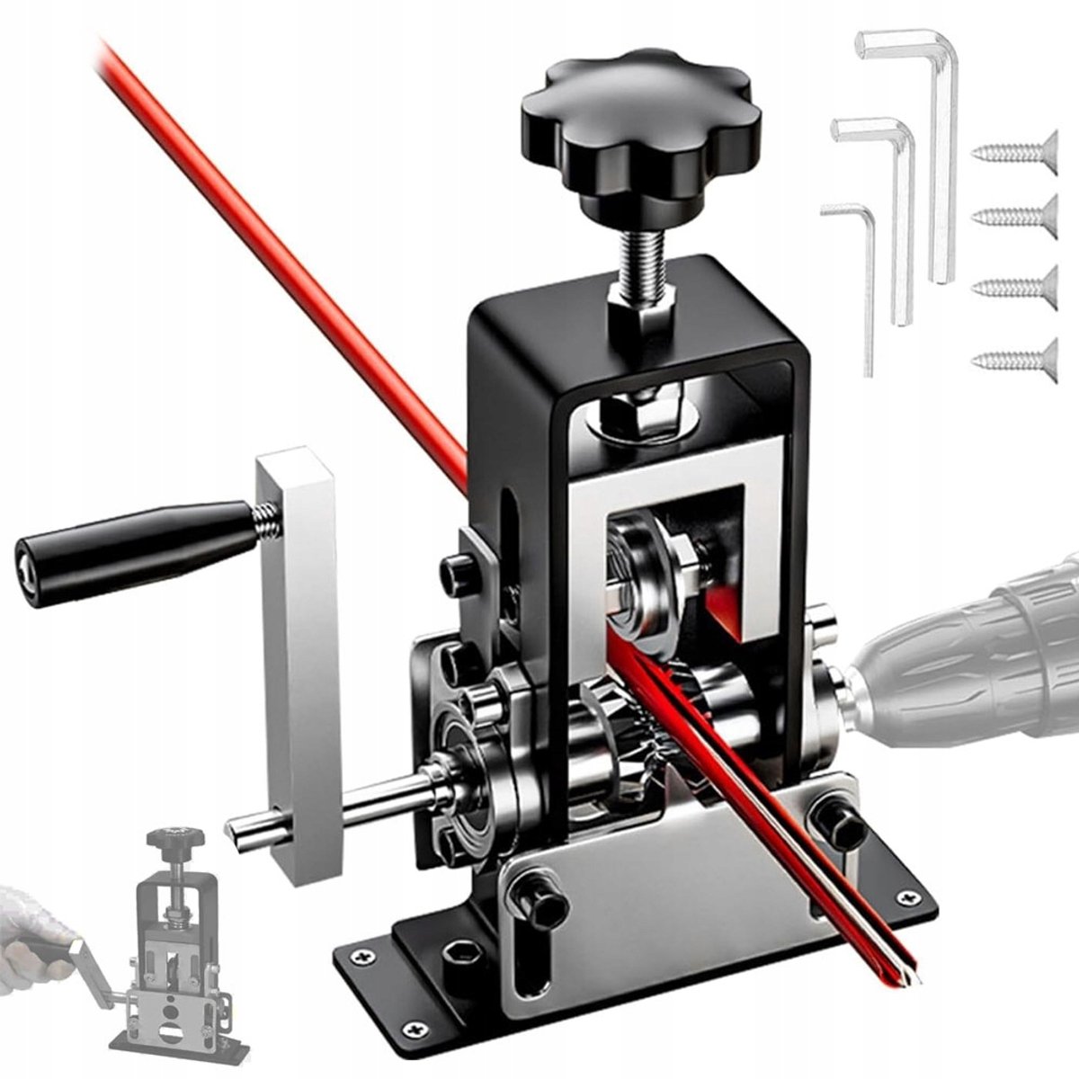 Kabelstripper machine - Draadstripper - Handmatig en Elektrisch - messen van gelegeerd staal - verstelbare mesdiepte - voor kabelrecycling en sloopwerk