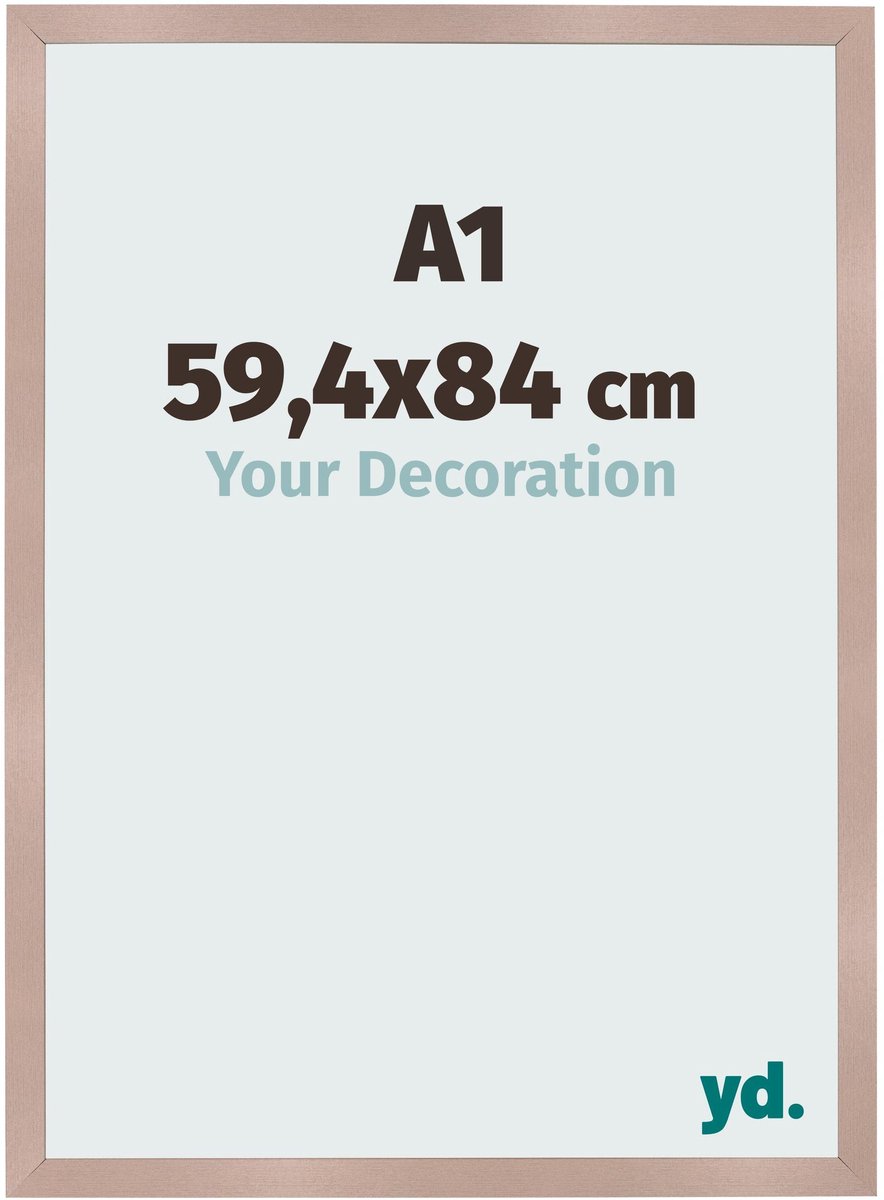 Your Decoration - Fotolijst A1 59,4x84 cm - MDF - Oudroze - Bologna