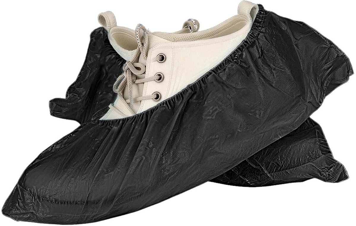 SnelShoppen - 100x Wegwerp Schoenovertrekken Waterdicht Antislip 3g CPE Materiaal Latex Vrij Elastisch voor Huishoudens, Ziekenhuizen, Industrie en Ho