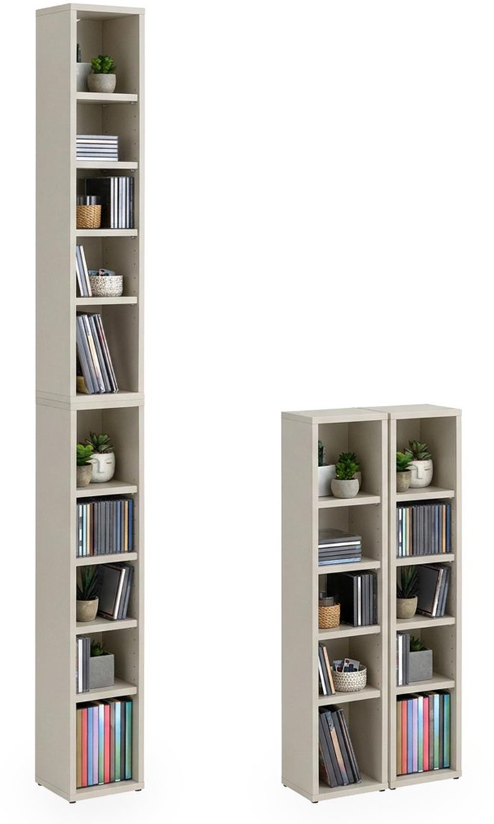 CD/DVD-rek CHART met 10 vakken - Kasjmir
