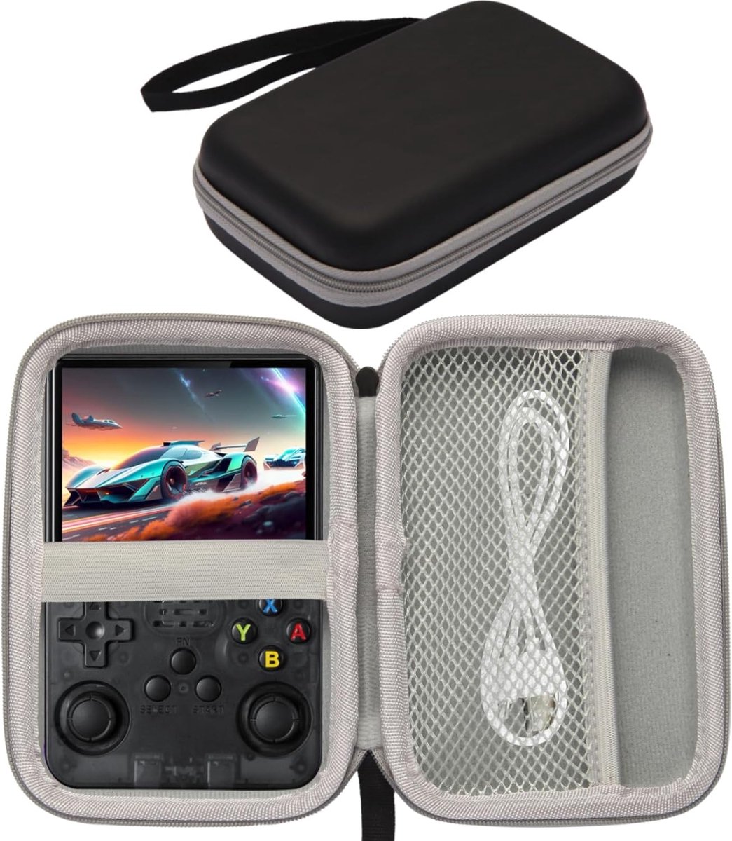 SnelShoppen - Hard Carrying Case voor Handheld Game Console R36S/R36 PRO/R40S PRO - EVA Bag - Reistassen voor 3.5 Inch Game Console Accessoires - Idea