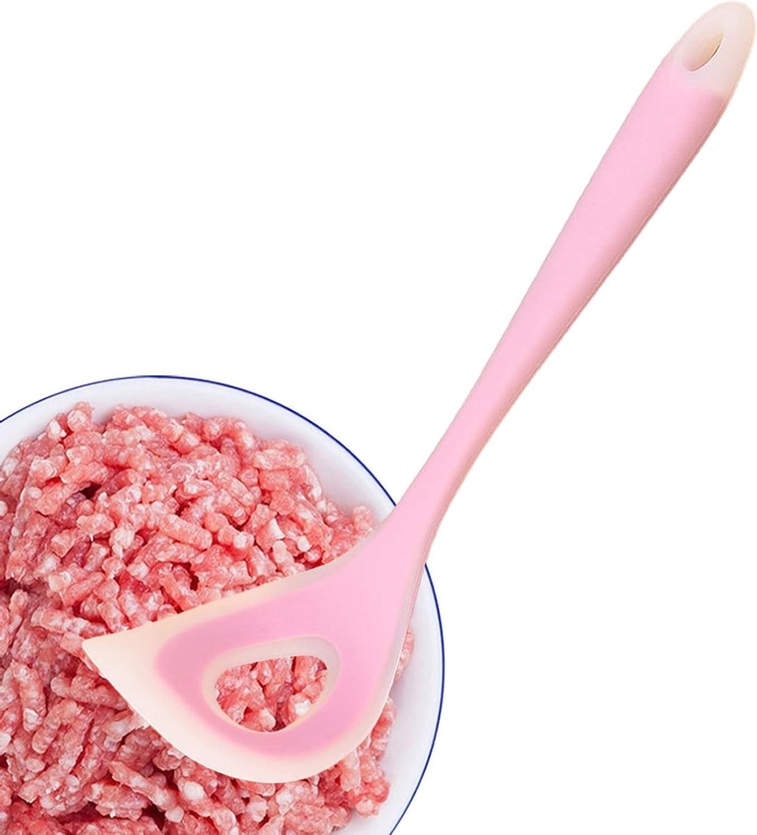 Gehaktbal Maker - Balletjes Vormer - Eten Bereiden - Antiaanbaklaag - 26 x 8 cm - Roze