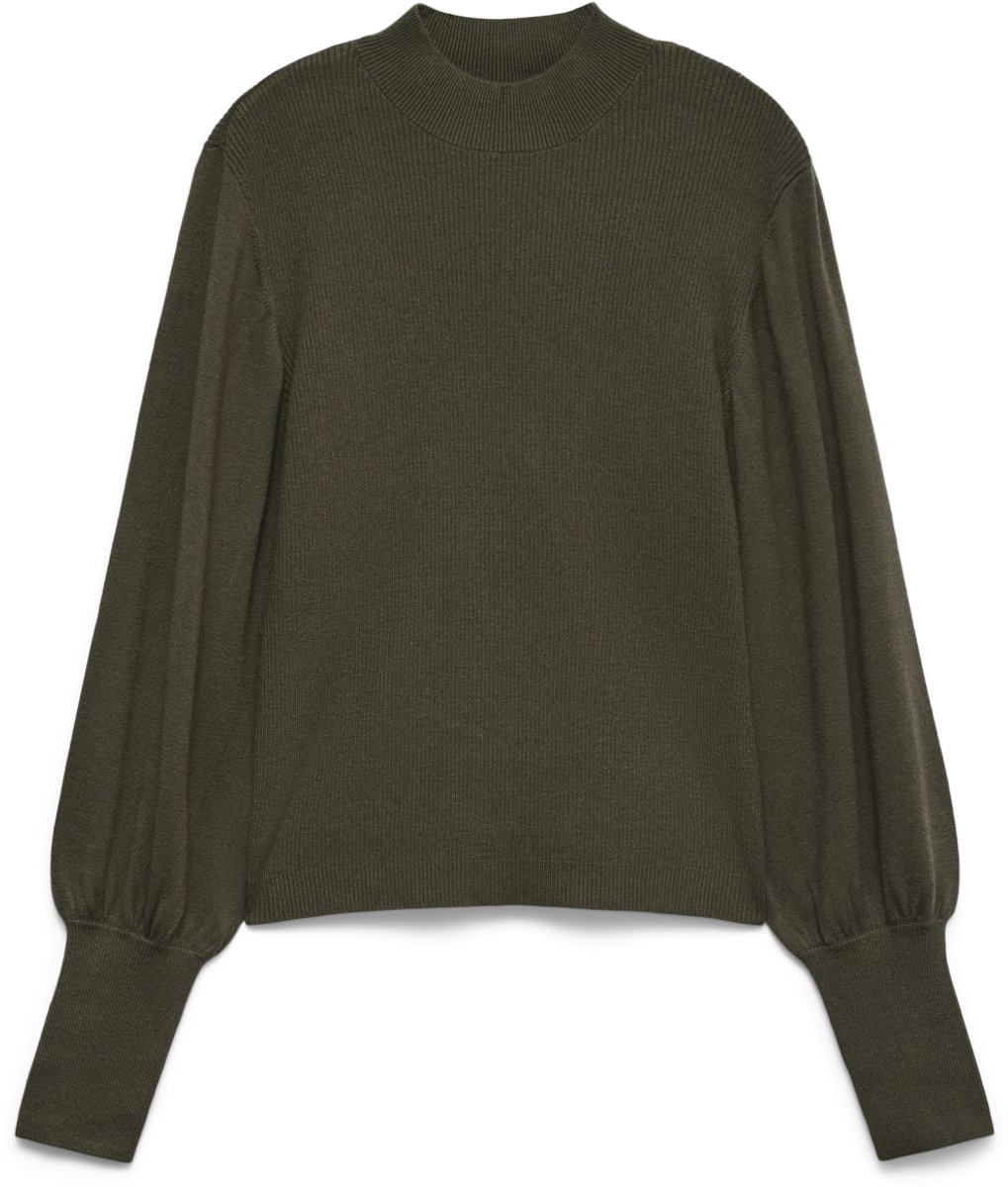 Vero Moda Trui Vmhollykaris Ls Funnelneck Pullover 10347145 Forest Night Dames Maat - XL