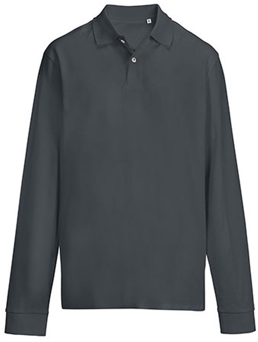 SOL'S Unisex Pacific Polo Shirt Longsleeve L04441 - Mouse Grey (Solid) - XS