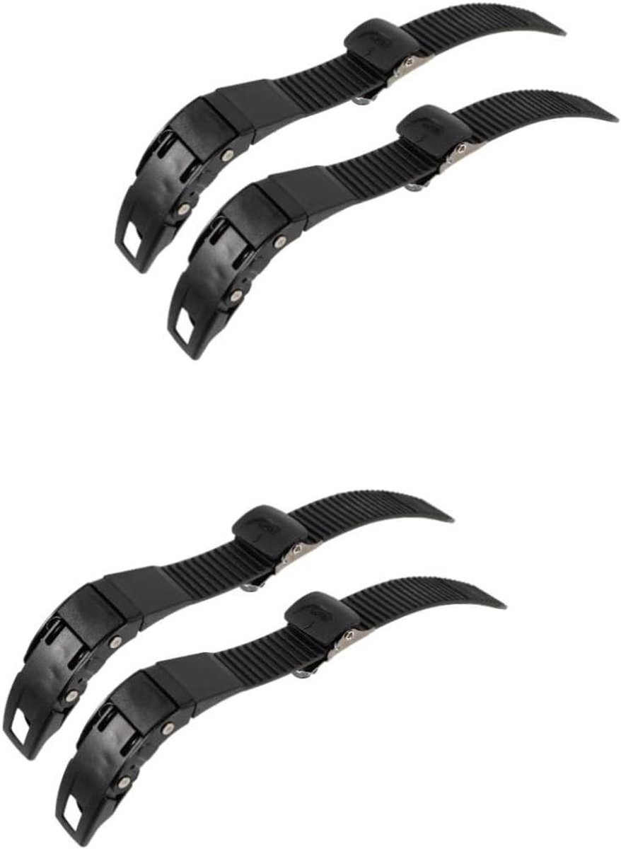 Schaatsgespen - Schoenriemen Skeelers - Schoenen Bevestigen - Verstelbare Lengte - 26x2cm - Zwart