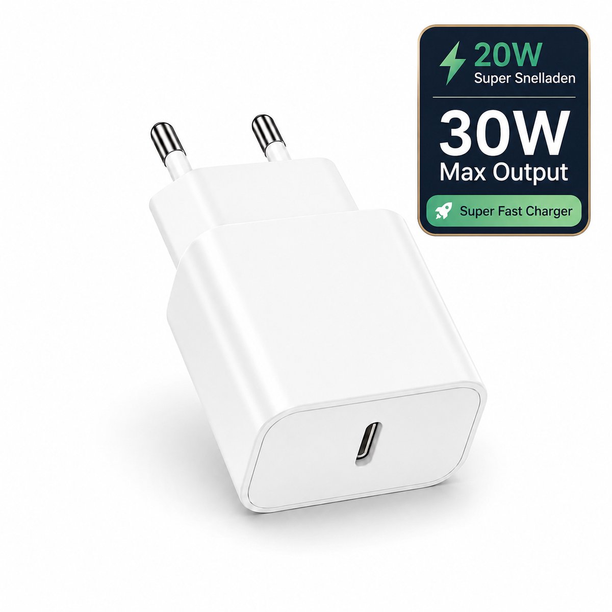 Slimme Snellader - 3 snelheden 20W-25W-30W Oplader - Multi-Protocol Adapter Ondersteunt PPS Super Fast Charger Met Batterijbescherming Compatible voor Samsung Galaxy, Tab , Google, Huawei, iPad/iPhone Herkenning Afhankelijk van model