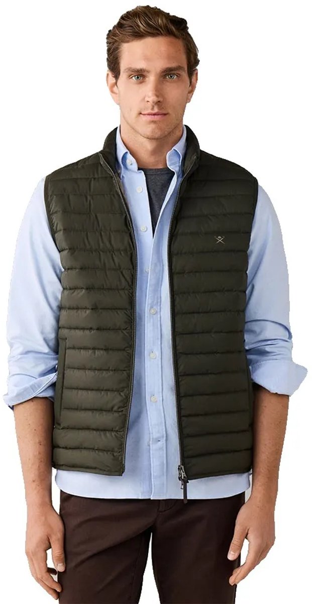 Hackett Hm4000197 Vest Groen M Man