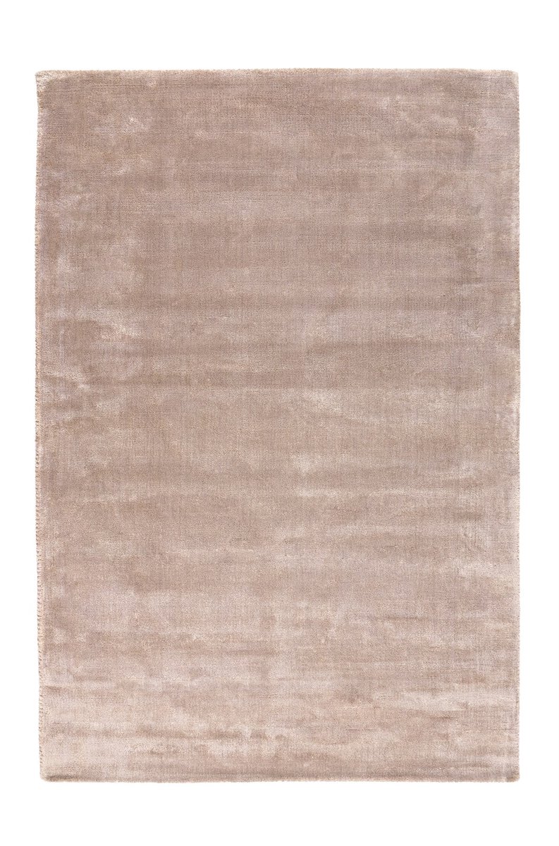 Padiro laagpolig vloerkleed 120 x 170 cm - champagne - modern effen design - van viscose