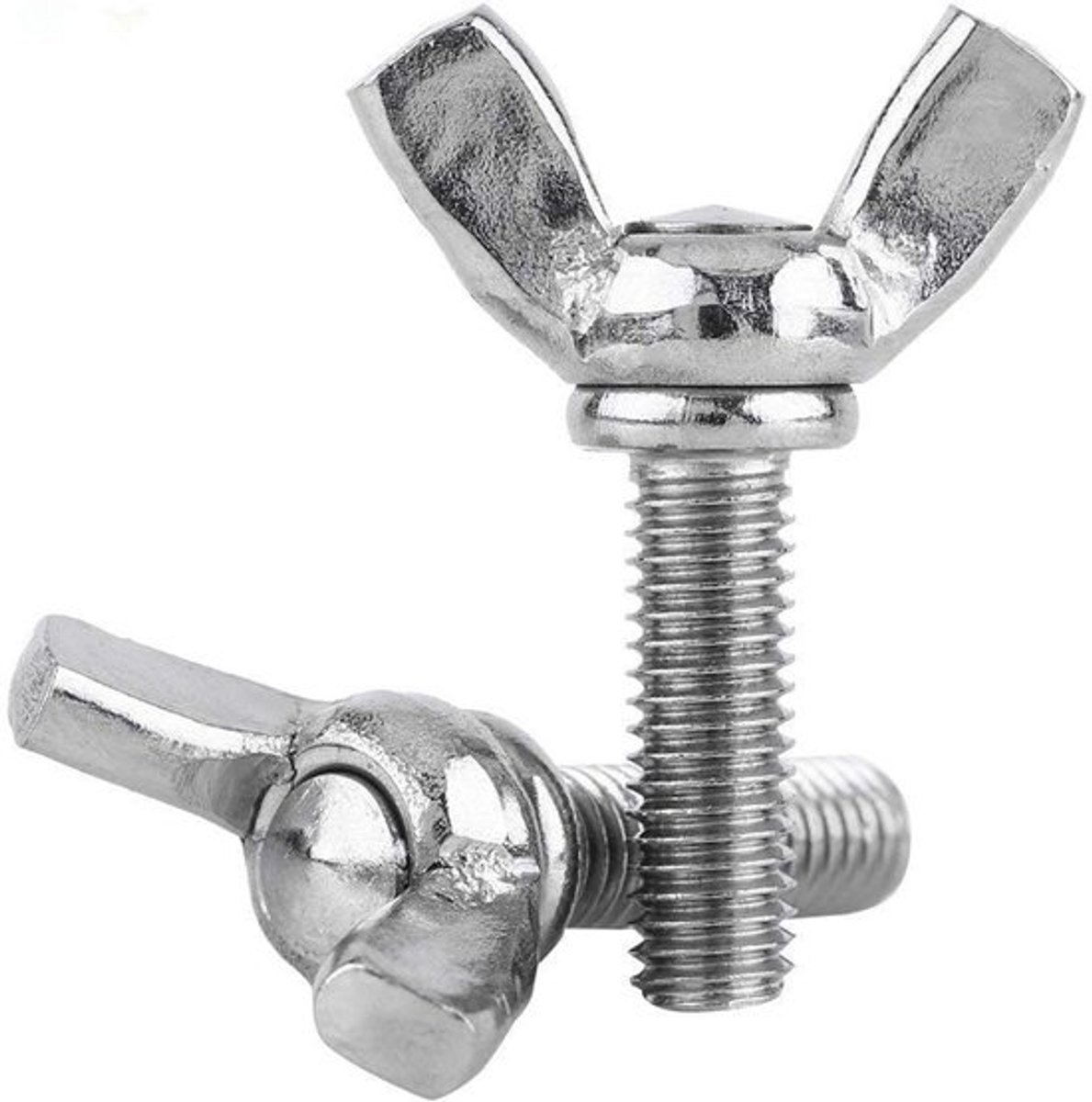 Vleugelschroef M5 - 5 Stuks - Roestvrij Staal 304 - Volledige Schroefdraad - Duimschroef - Ideaal voor Professionals - Lange Levensduur - Vlinderschroef