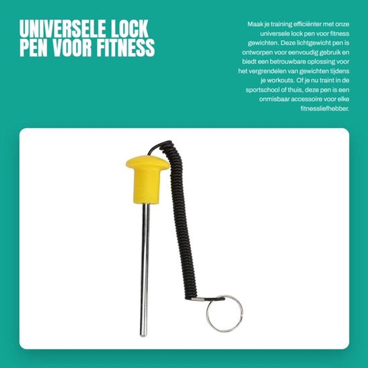 Gewichtpen - Lichtgewicht Ontwerp - Antiverlies Ontwerp - Gemakkelijk Sluitmechanisme - Duurzaam - Geschikt voor Fitness - Dumbbellpen
