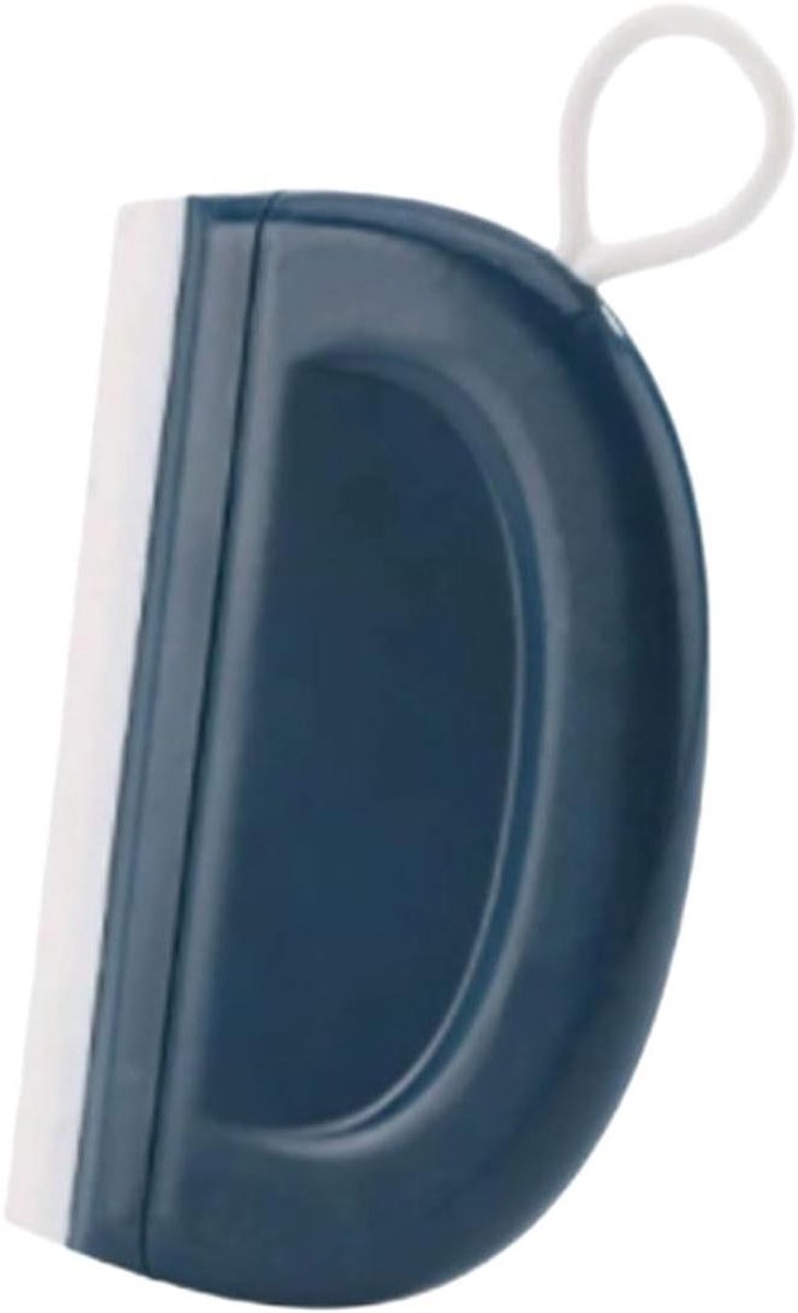 Plastic Rakel - Wisser Douchedeur - Oppervlakken Reinigen - Zachte Rubberen Strip - 73 x 11 cm - Blauw
