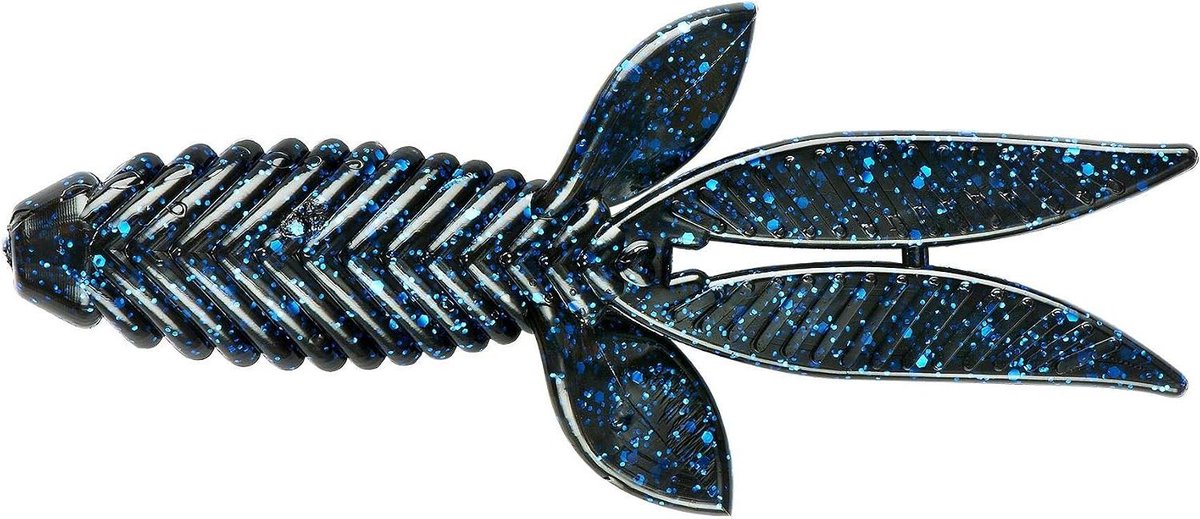 Zachte Kunstaas - Vissen Lokaas - Vissen Werpen - Compact Ontwerp - 4.25 Inch - Zwart Blauw