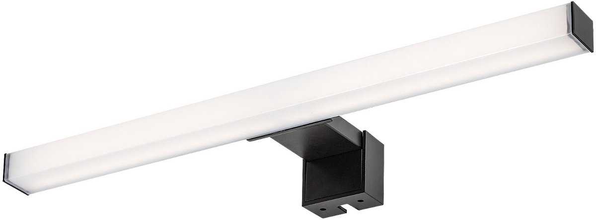 Rabalux Oliro Spigellamp - LED-badkamerlamp 6 W, zwart, IP44, 4000 K, 75051