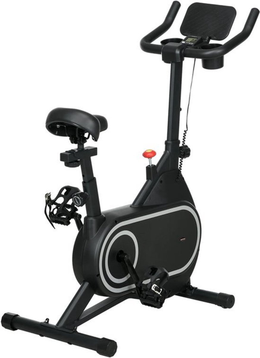 Indoorfietsen - Hometrainers - Spinningfiets - Indoorfietsen - Fitness Fiets - Indoor Cycle - Indoorfiets - Hometrainer - met wielen - Verstelbare zwarte zitting en stuur