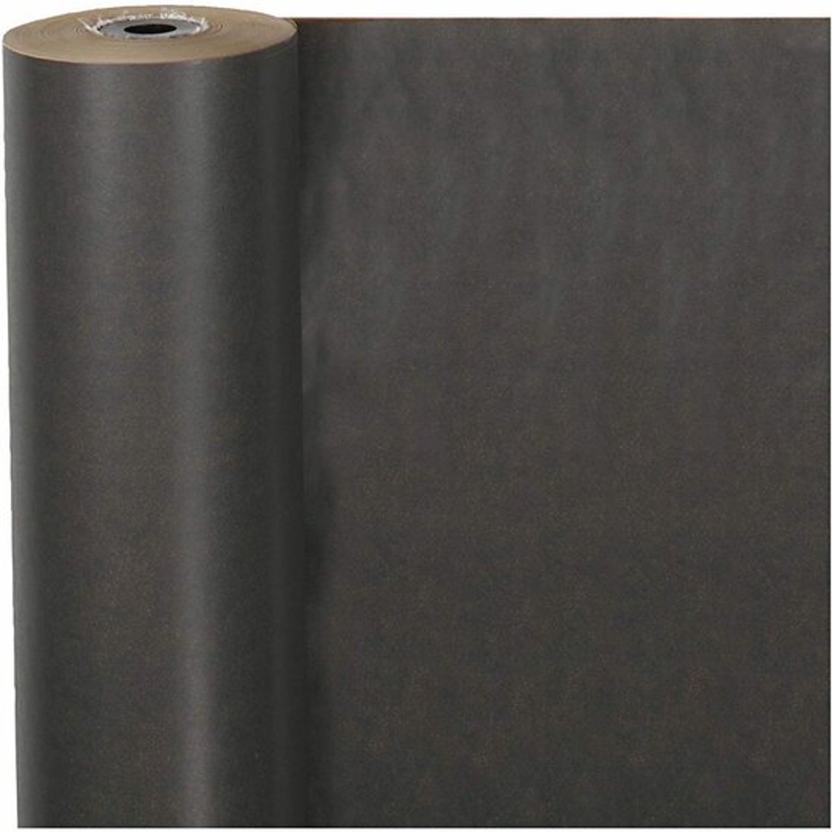 Cadeaupapier Zwart met Plakbanddispenser | Inpakpapier | Geschenkpapier Rol | Gerecycled Papier | 50 cm x 100 Meter