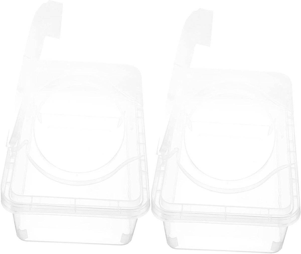Luierdispenser Met Deksel - Doekjescontainer Navulbaar - Babyverzorging Thuis - Eenvoudige Bediening - 19.5x12.5x7.5CM - Transparant