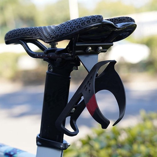 Adapter Bidonhouder Fiets - Flessenhouder Verlengstuk - Extra Fles Meenemen - Verstelbaar Ontwerp - 12 cm Lengte - Zwart — afbeelding 2