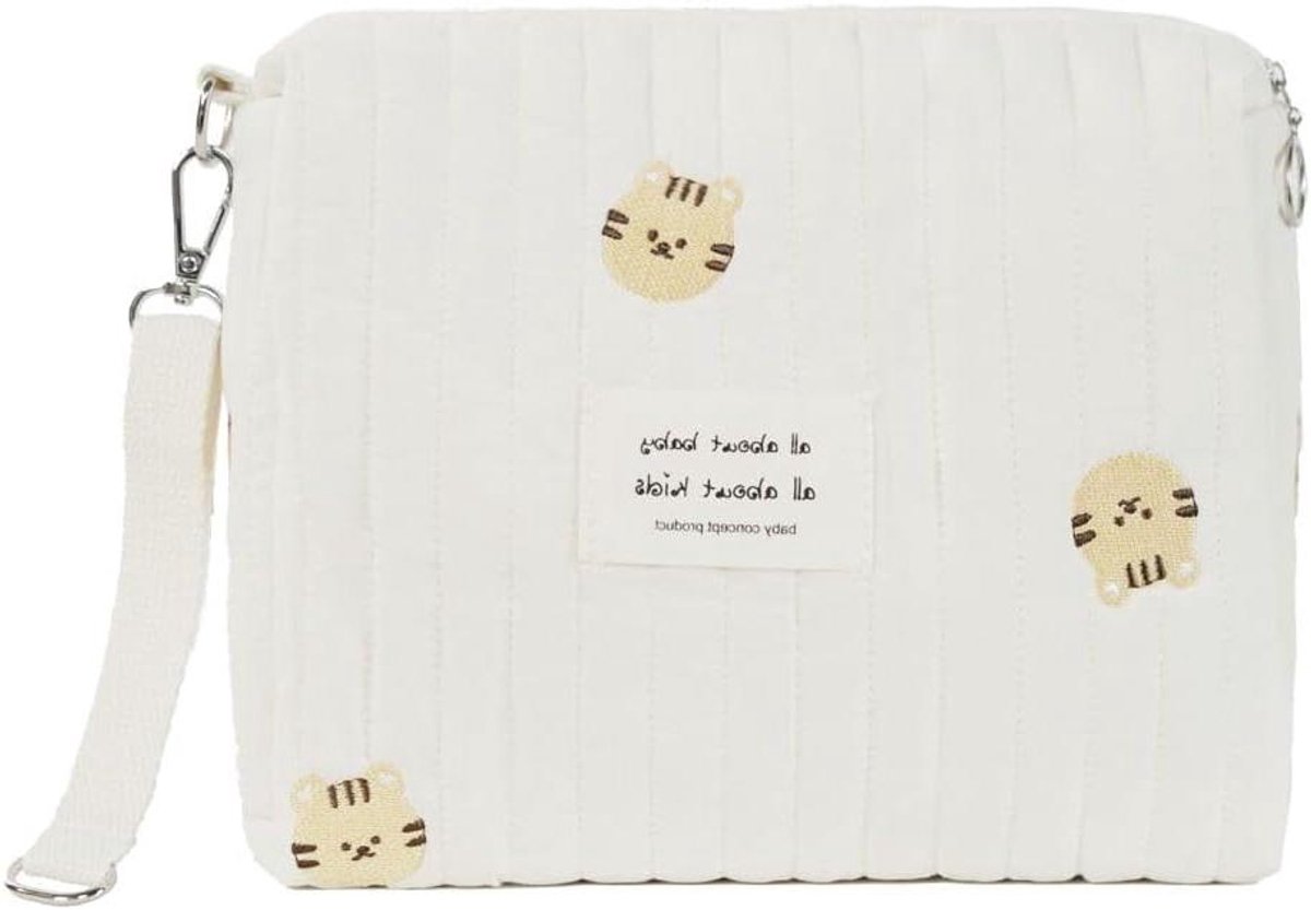 Luiertas Baby - Draagtas Mama - Baby Verzorging - Mini Zwangerschapstas - 22 x 10 x 17 cm - Beige