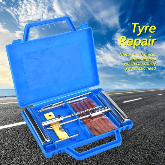 Bandenreparatieset - Bandenset - Noodreparaties onderweg - 13-delige set - 600 g - Niet gespecificeerd — afbeelding 2