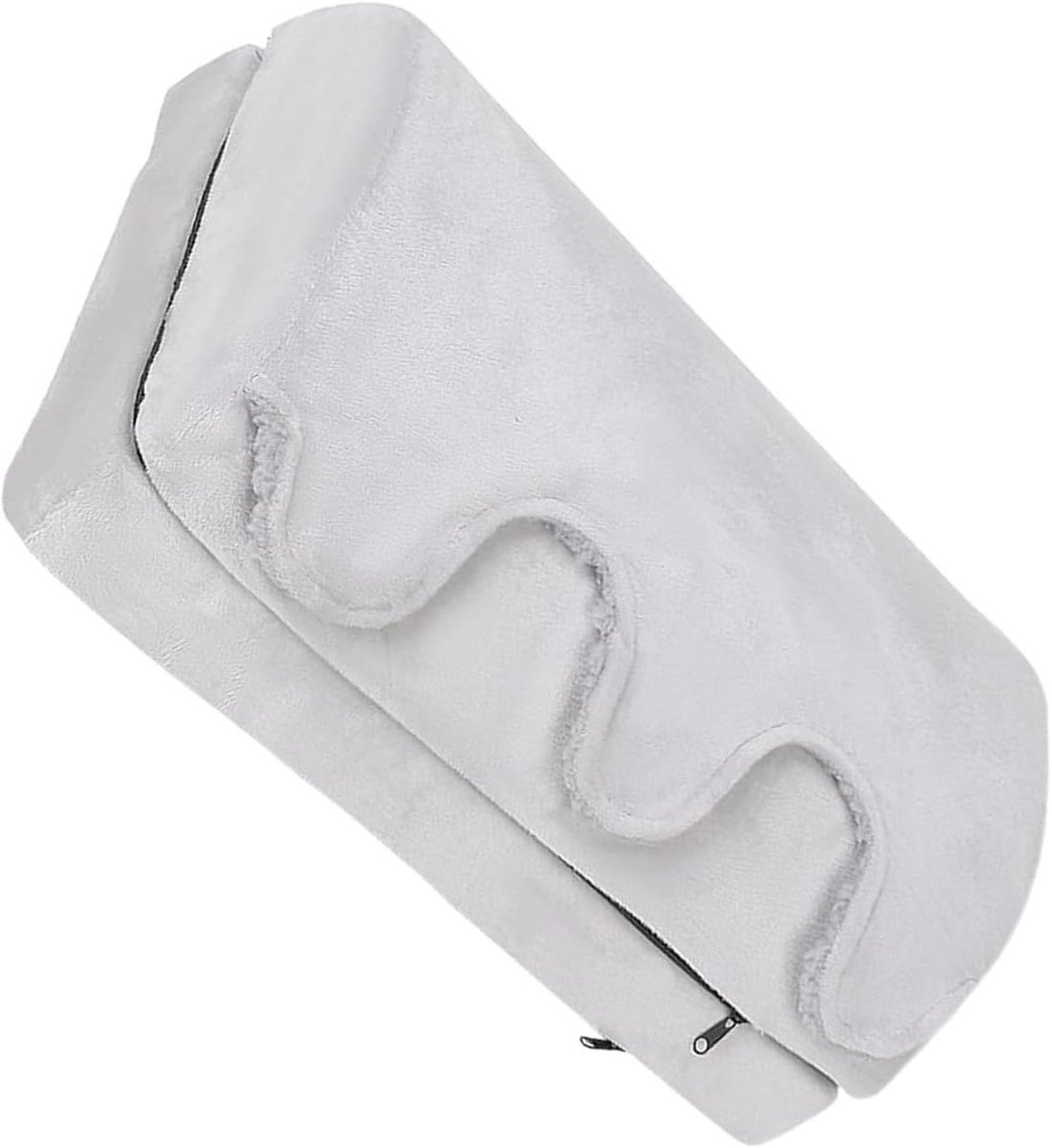 Voetensteun Bureau - Voetenbankje Verstelbaar - Comfortabel Zitten - Warm Houdend Effect - 40 x 30 x 16.5 cm - Grijs