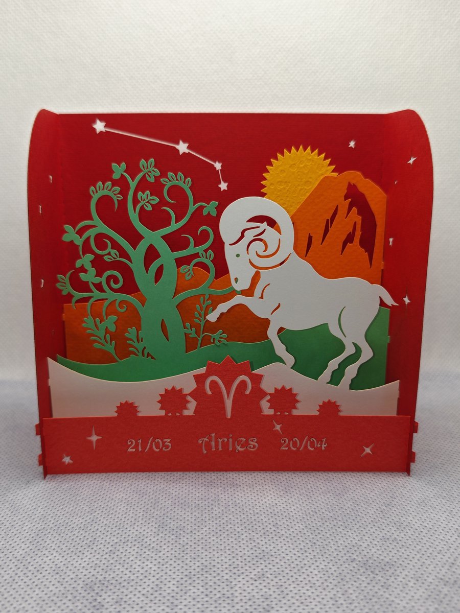 MR: Cards 3D Pop-Up Wenskaarten Set van 12 - Complete Sterrenbeelden & Horoscoop Bundel - Zodiac Cards Set - Inclusief Enveloppen