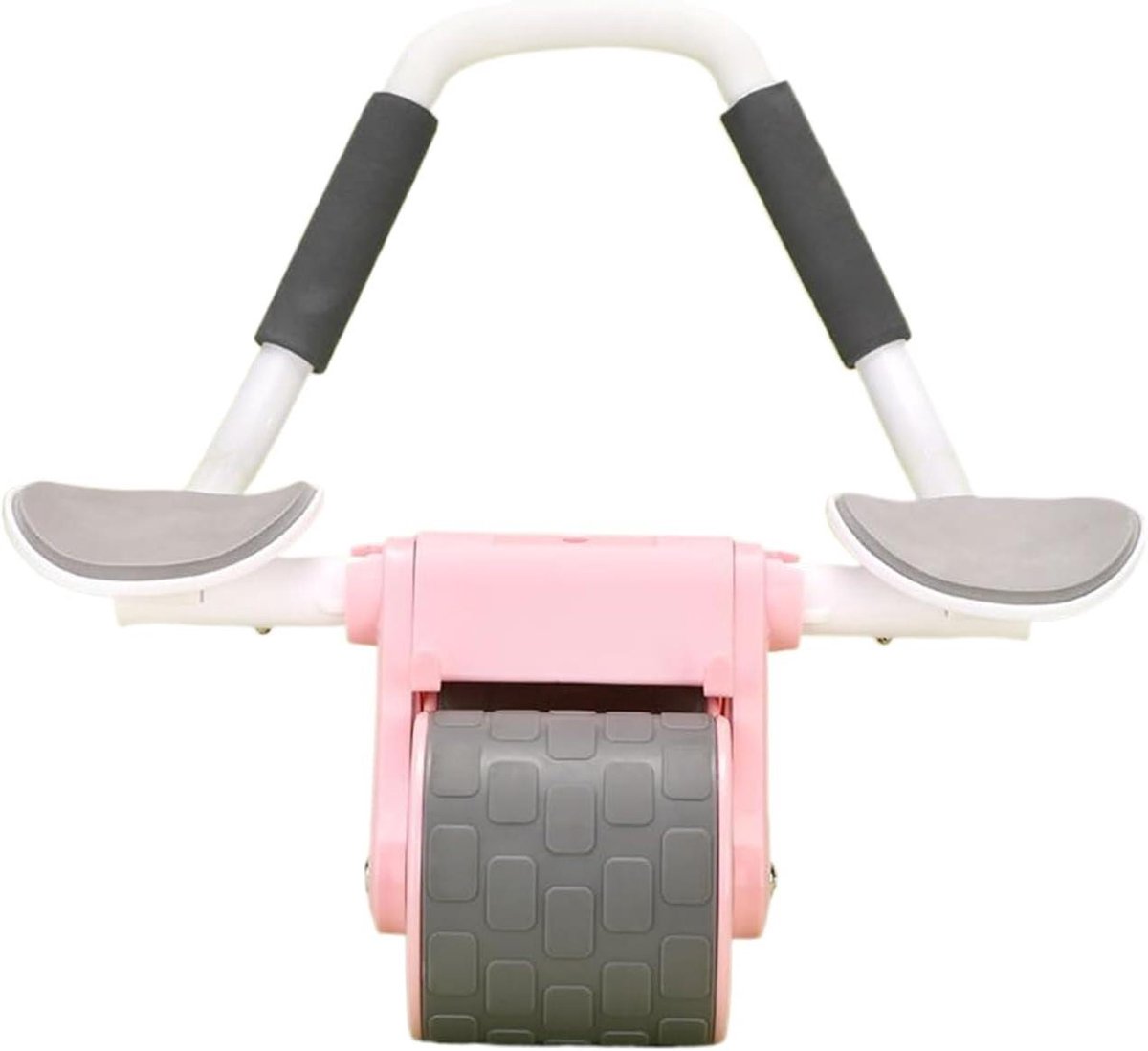 Buikspierwiel - Buiktrainer Rol - Core Training - Afneembaar Wiel - 1.14 kg - Roze