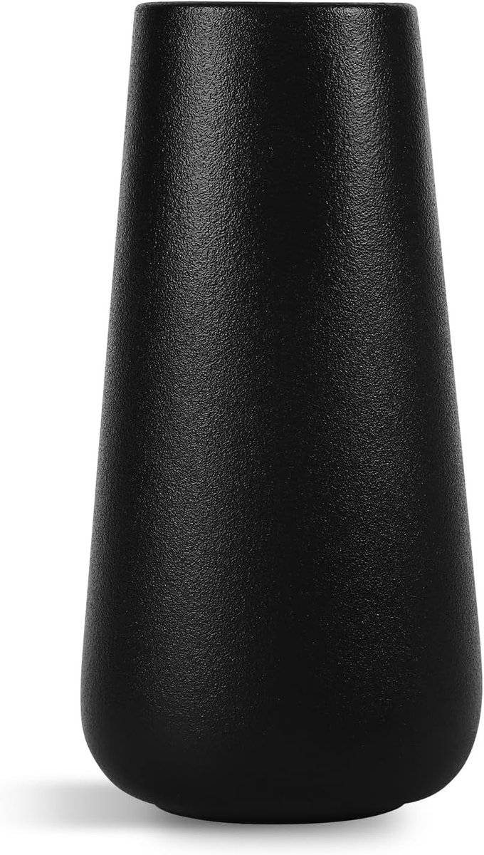 Zwarte Keramische Vaasje van 20MM voor Bloemen, Decoratie voor Bruiloften, Eettafels en Slaapkamers, Eenvoudig Scandinavisch Design voor Thuis en Tafelshowstukken