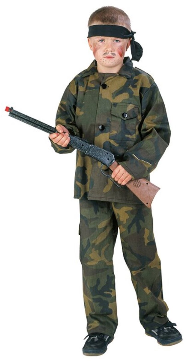 Kinder Soldatenpakje Rambo 2-delig Maat 152