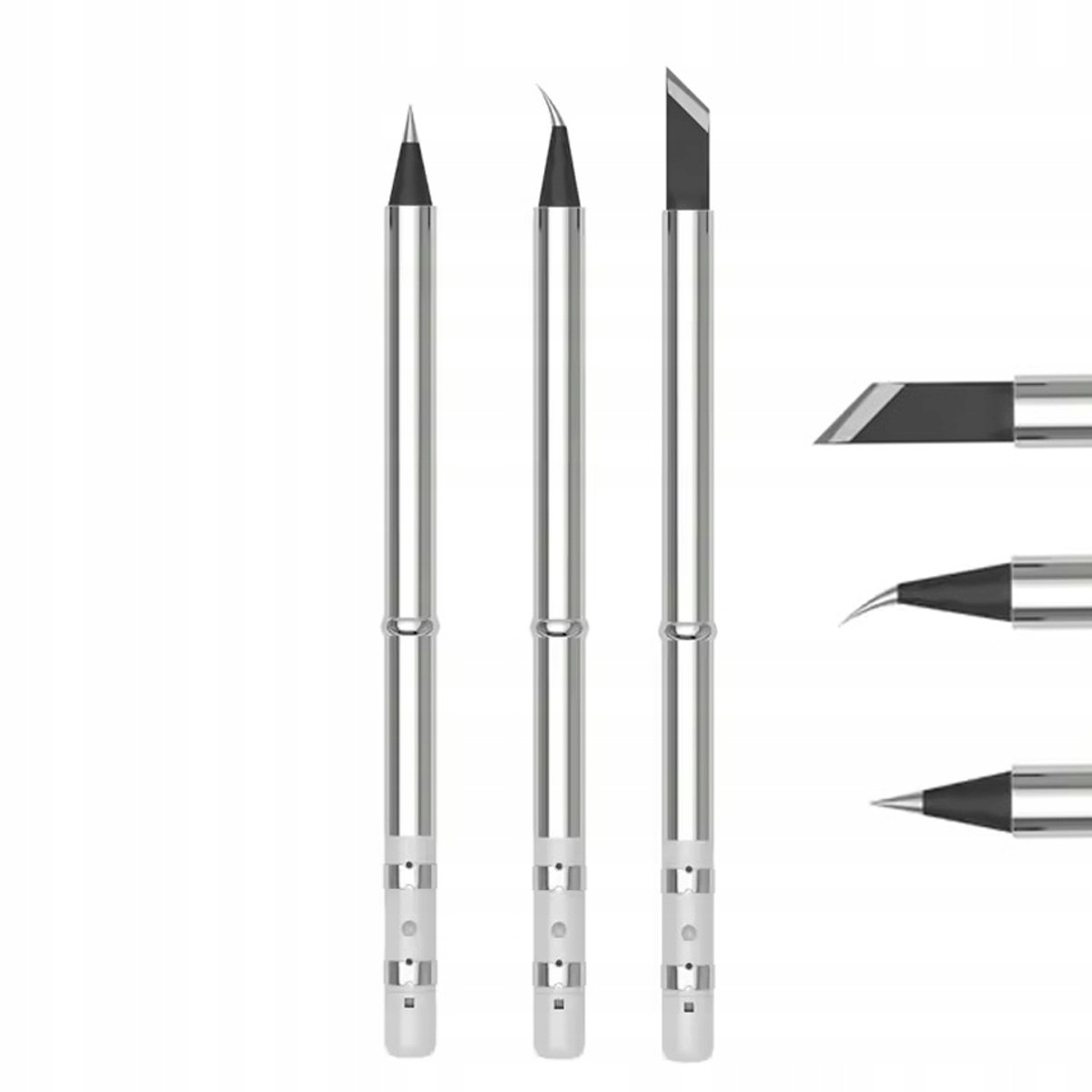 Rosfix Soldeerpunten T65 Set - Snelle Verwarming, Vervangbare Tips - 3x K I IS, Gecoat Staal