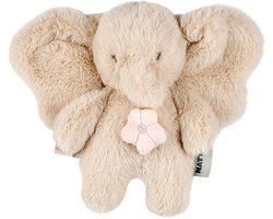 Nattou FanFan Muziekknuffel Olifant - 20 cm - Zachte Knuffel met Muziek - Baby Cadeau - Zand