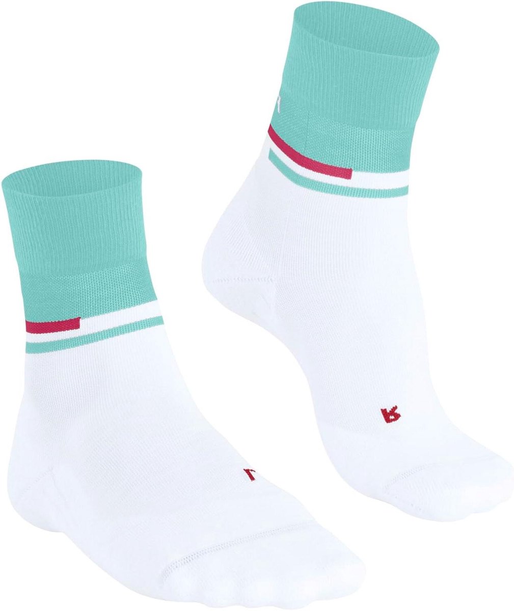 Hardloopsokken Dames - Compressie Sokken - Blessurepreventie - Stabiliserende Enkelcompressie - Kuitlengte - Wit