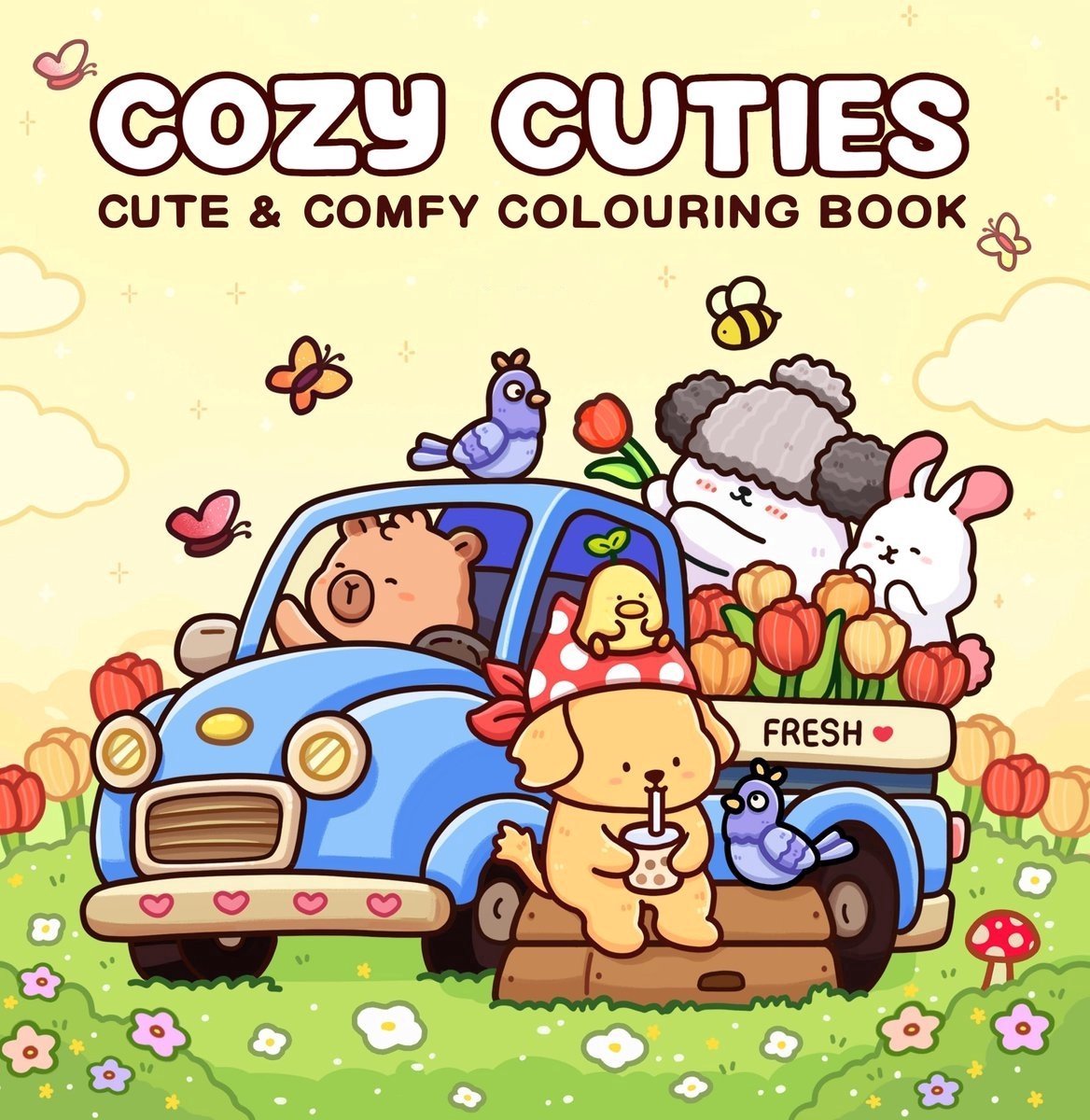 Cozy Cuties: Kleurboek voor Volwassenen en Tieners met Schattige en Licht Hartverwarmende Momenten voor Ontspanning – Paperback – 12 januari 2026