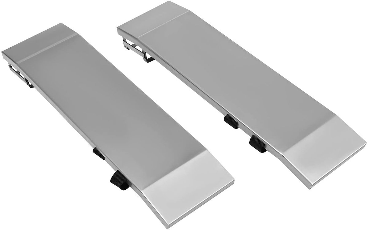 Betonnen Knieplanken - Betonplank Kniebeschermer - Beton Vlak Maken - Roestvrij Staal - 75 x 20 cm - Zilver