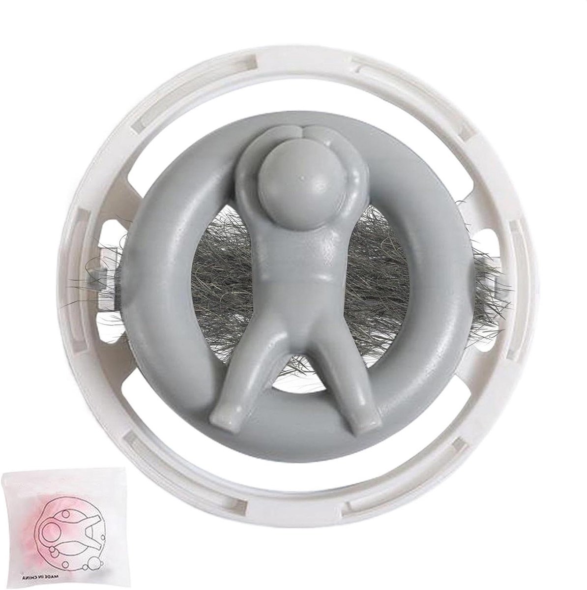Wasballen - Haarvanger - Kleding Reinigen - Herbruikbaar - 14 x 14 cm - Grijs Groen