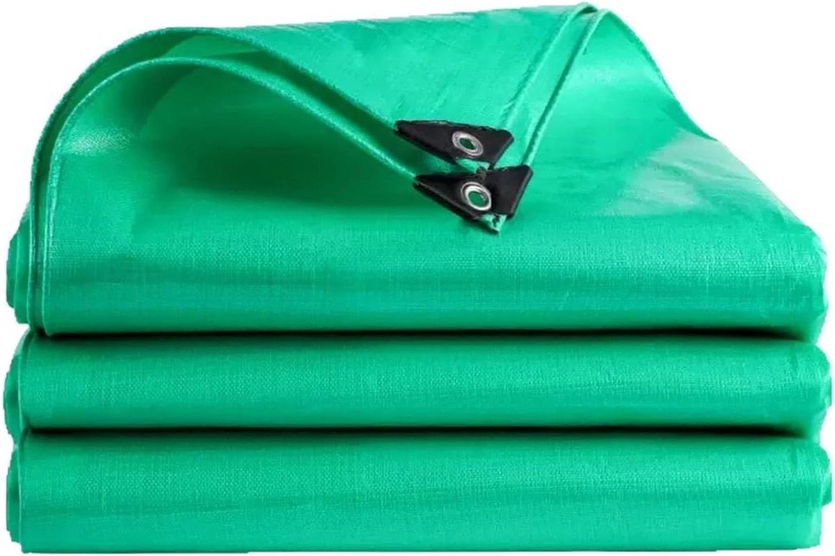 Zeil Doek - Afdekzeil Grondzeil - Buiten Beschermen - Scheurvast PE Materiaal - 300x320 cm - Groen