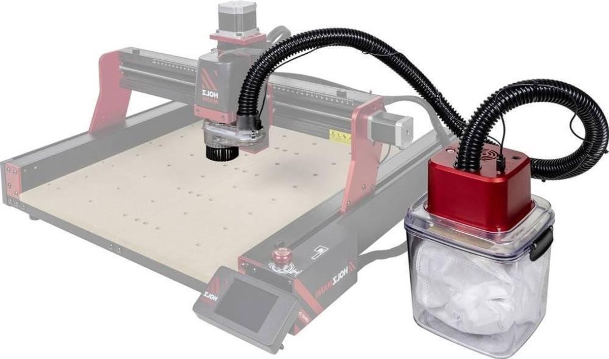 Afzuiging Tafelfreesmachine - Stofafzuiger Houtstofafzuiging - Stofvrij Frezen - 2 Afzuigstanden - 32 mm aansluiting - Grijs
