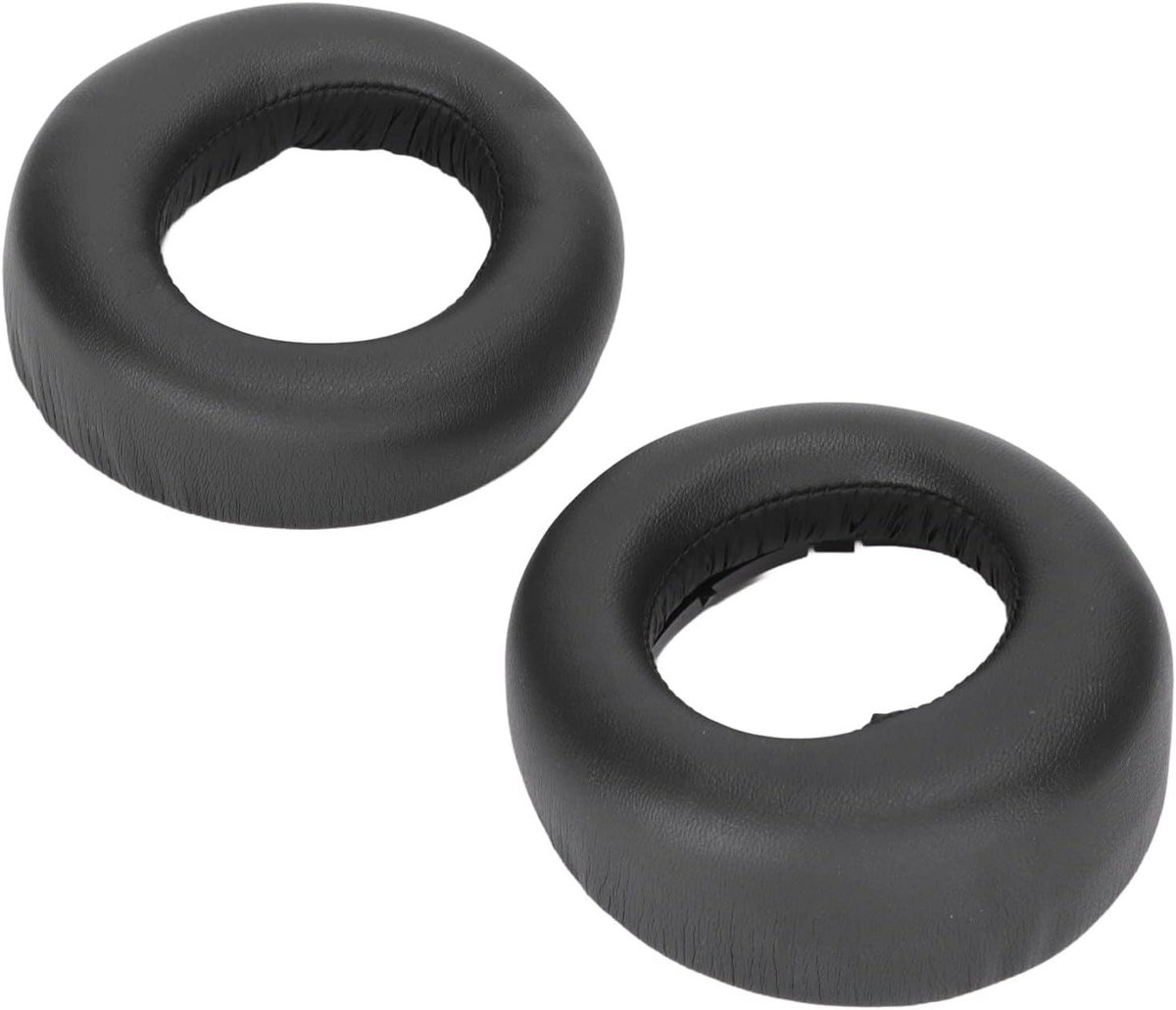 Hoofdtelefoon Oorkussens - Oorschelpen Vervanging - Muziek Luisteren - Versterkte Stiksels - 9 x 9 x 6 cm - Zwart