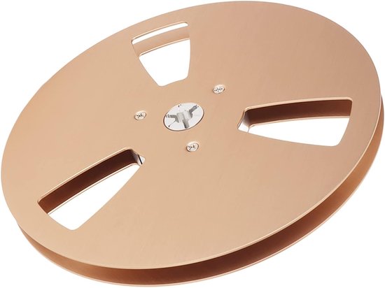 Lege Tape Hasple - Open Reel Haspel - Muziek Opnemen - 3-Gats Ontwerp - 7 inch - Goud — afbeelding 4