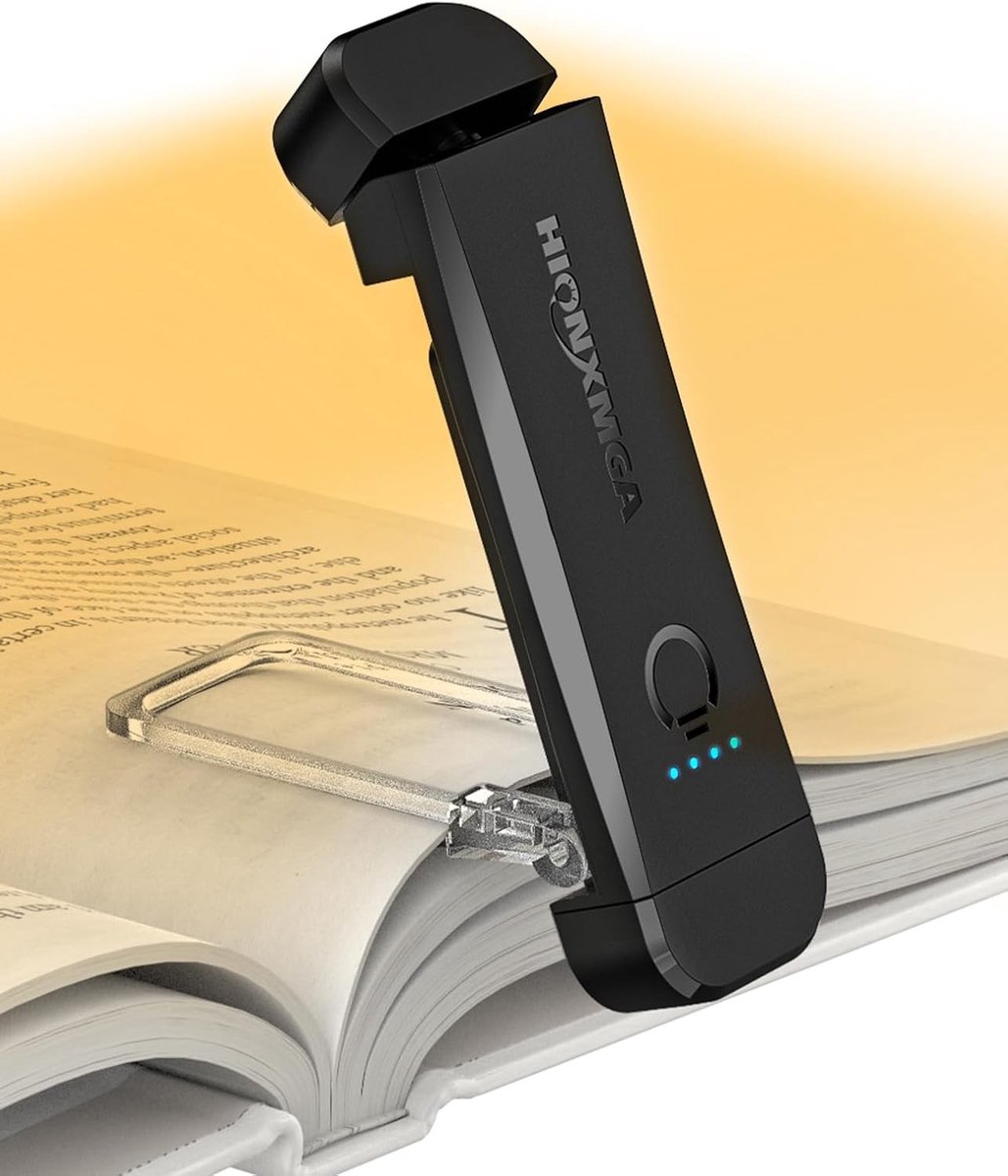 Leeslampje voor boek - Wit - Draagbaar LED Leeslampje met Clip - Voor Lezen Onderweg