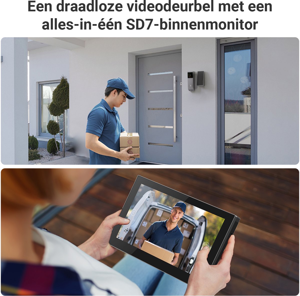 EZVIZ EP3X Pro Draadloze Video Deurbel Dual-Lens 2K HD - afbeelding 2