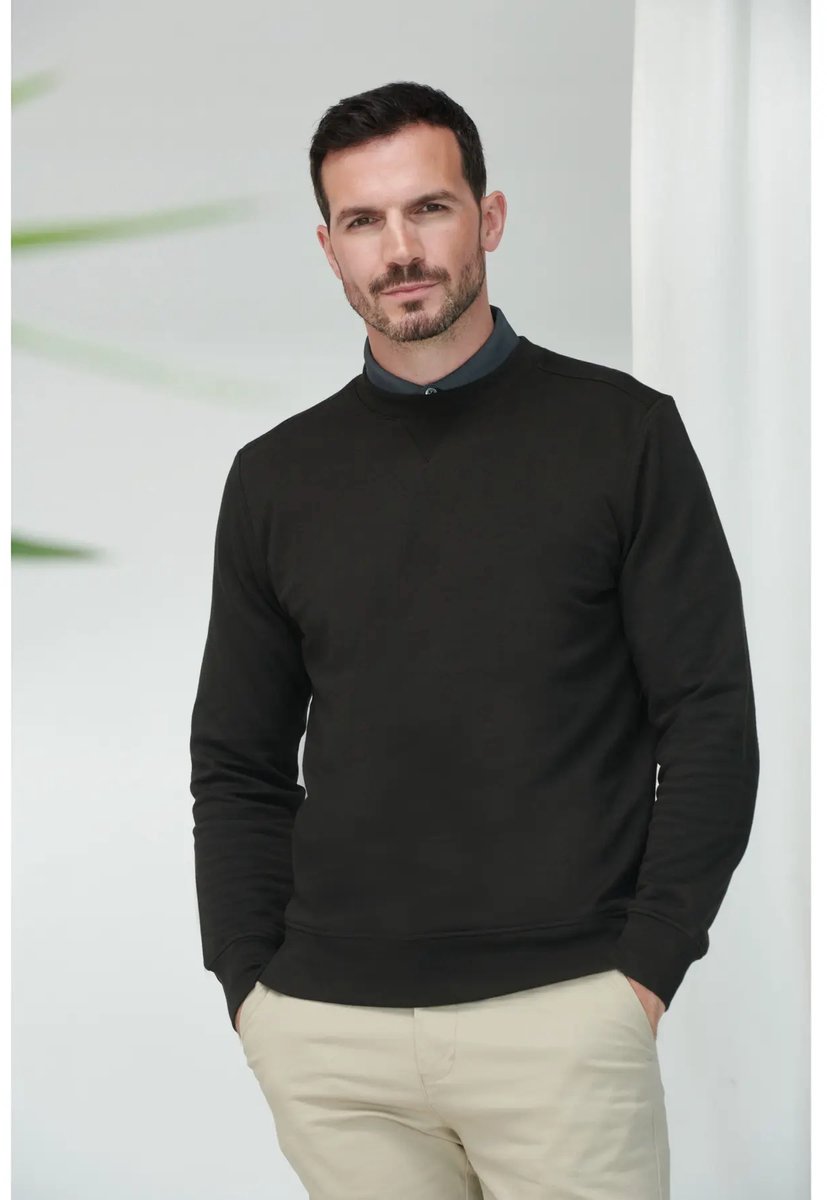 Henbury Ecologische unisex sweater H840 - Black - XXL