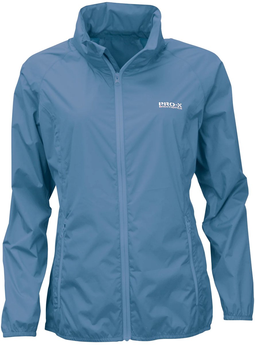 Waterdichte jas met volledige rits voor dames Pro-X Elements Able Blauw