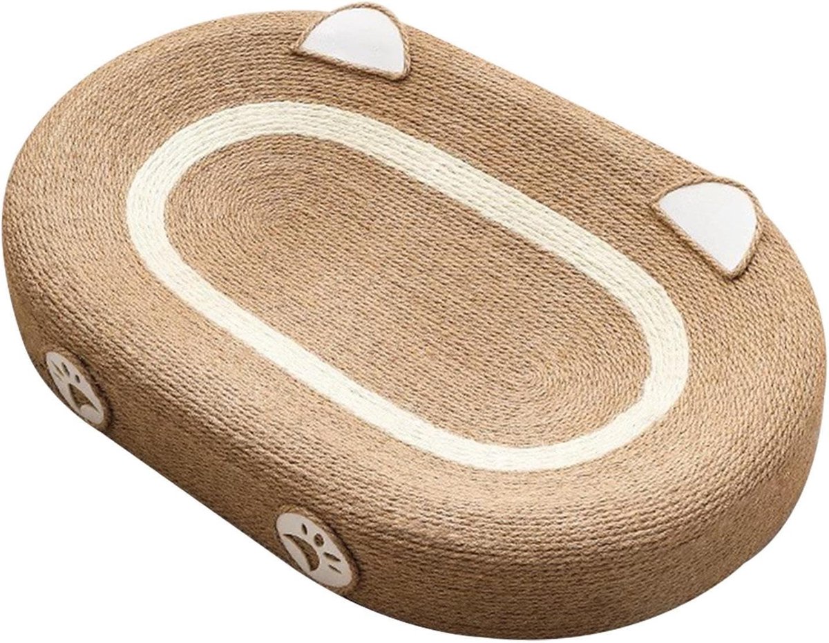 Katten Krabmat - Krabplank Sisal - Meubels Beschermen - Extra Groot Ontwerp - 61 x 40 cm - Met Oren