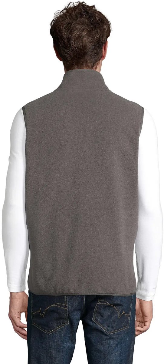 SOL'S Unisex Factor Zipped Fleece Bodywarmer L03822 - Charcoal Grey (Solid) - XS