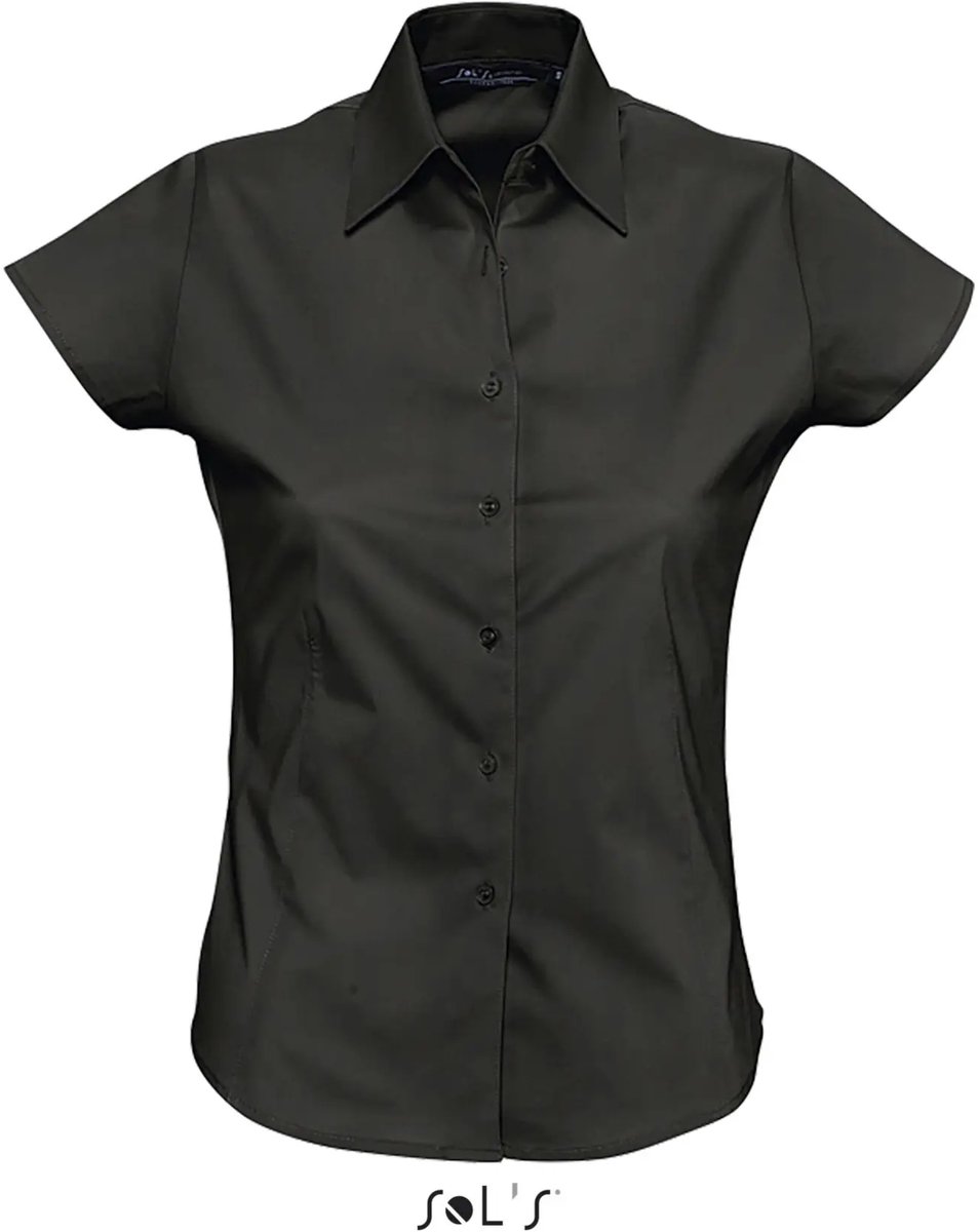 SOL'S Women´s Stretch-Blouse Excess Short Sleeve L630 - Black - XL