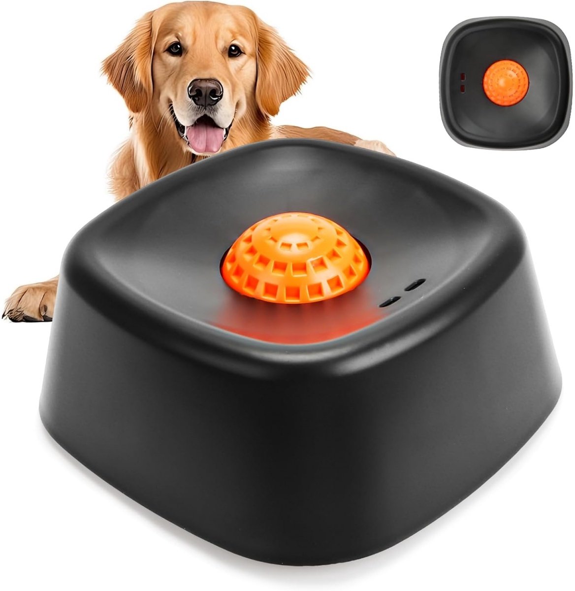 carmdering -Hondenbak voor Vloeibare Voeding - Slow Feeder Likmat met Rolbal - Anti-Mors Voerbak voor Bottenbouillon, Yoghurt en Vloeibare Hondensnacks - Voor Grote Honden - 210 ml - ABS