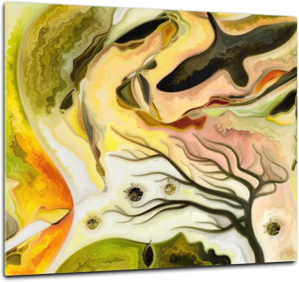 Glazen Kookplaat Cover - Keukenbord Werkblad - Keuken Beschermen - Breukvast Gehard Glas - 60 x 52 cm