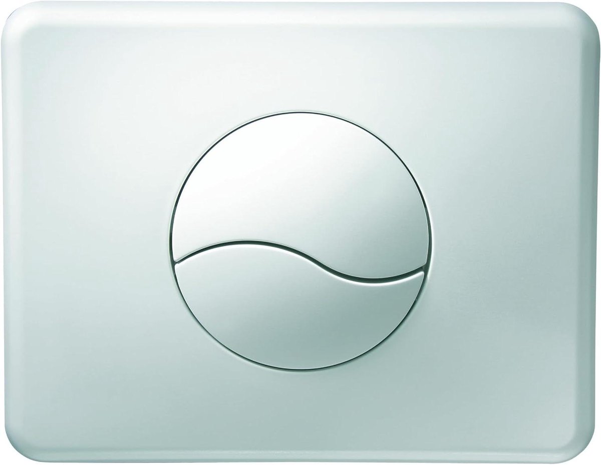 Bedieningsplaat - Spoelplaat - Toilet Onderhoud - Roestvrij Staal - 206 mm Breed - Wit
