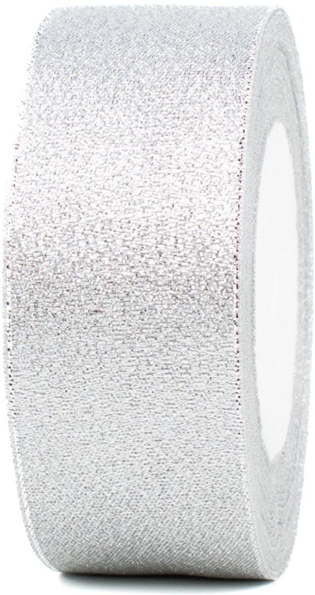 Decoratielint - cadeaulint - 40 mm x 22,5 meter - zilver